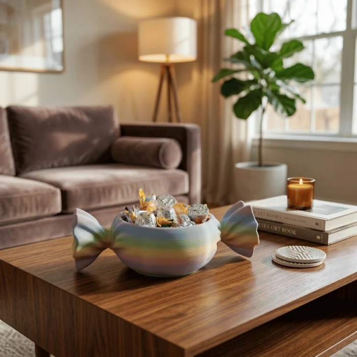 Büyük Şeker Şeklinde Dekoratif Kase – Candy Bowl – Özel Kutulu Hediye