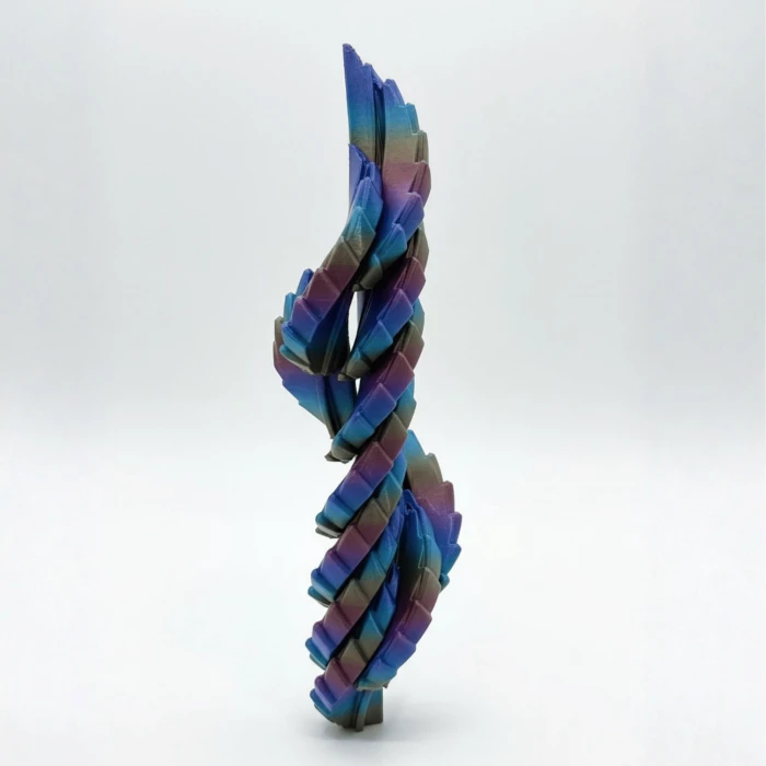 3D Baskı Hareketli Kristal Ejderha ve Sürpriz Yumurta Seti - İris Renk Geçişli Koleksiyon Figür