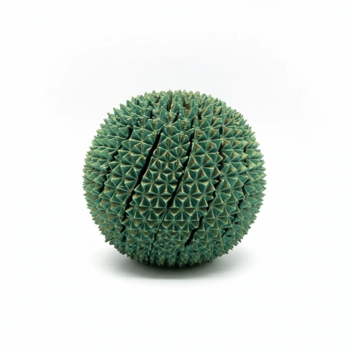 Dikenli Duyusal Sarmal Fidget Küre - 3D Tasarım Dönüşebilen Stres ve Odaklanma Oyuncağı