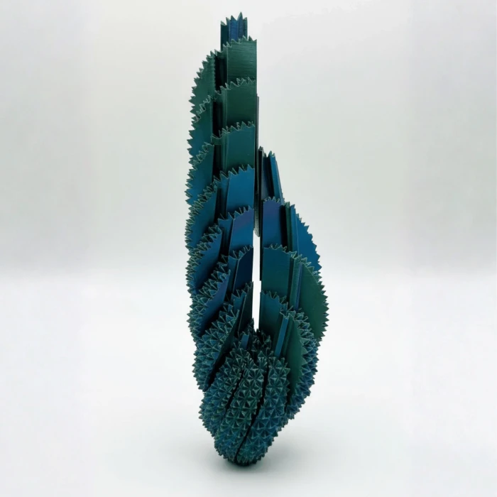 Dikenli Duyusal Sarmal Fidget Küre - 3D Tasarım Dönüşebilen Stres ve Odaklanma Oyuncağı