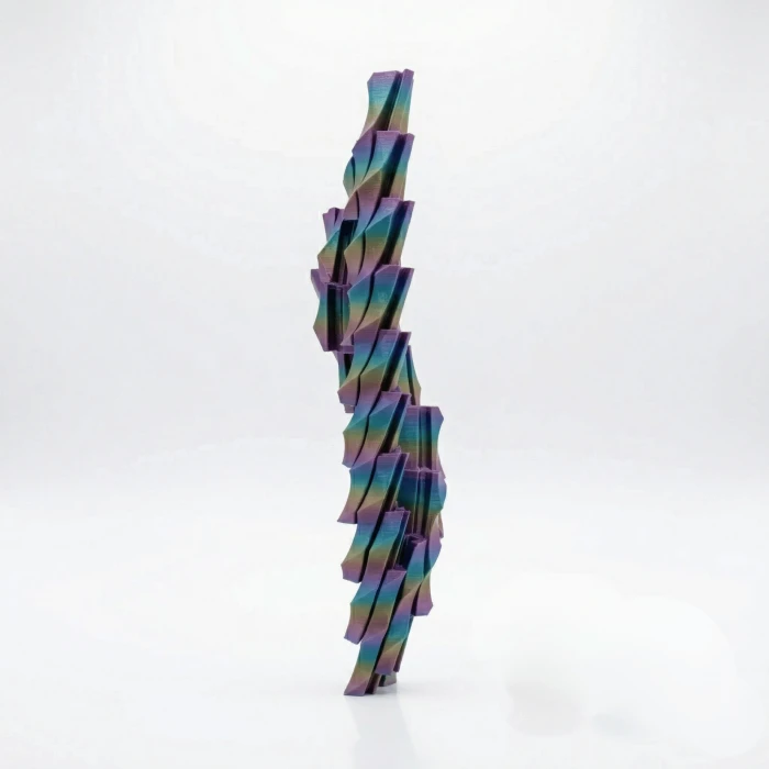 3D Bukalemun Renkli Spiral Fidget - Katlanabilir Sihirli Stres Oyuncağı