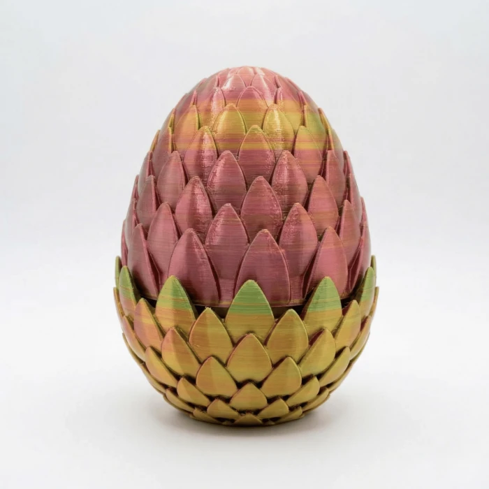 Atatug Premium Altın Yeşil Kırmızı Geçişli Sürpriz Ejderha Yumurtası Seti - 40cm