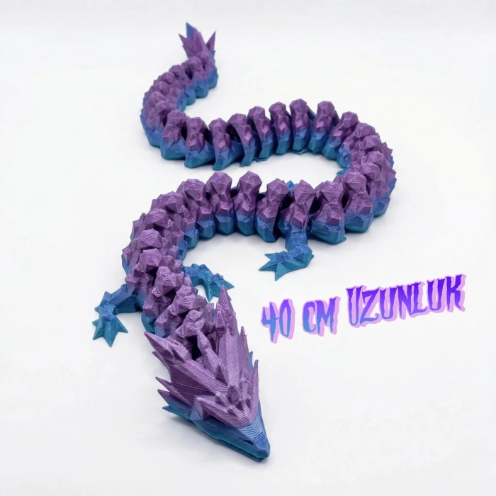 Atatug Premium Mavi Mor Geçişli Sürpriz Ejderha Yumurtası Seti - 40cm