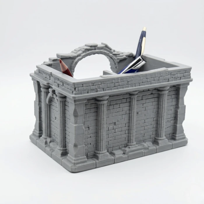 Antik Roma Serisi: Mimari Tasarım Masa Üstü Kalemlik ve Organizer - Tarihi Hediye