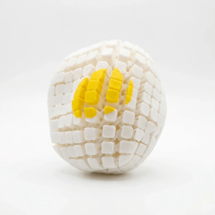 3 Boyutlu Hareketli Sahanda Yumurta Stres Oyuncağı - Esnek Masaüstü Dekoratif Figür