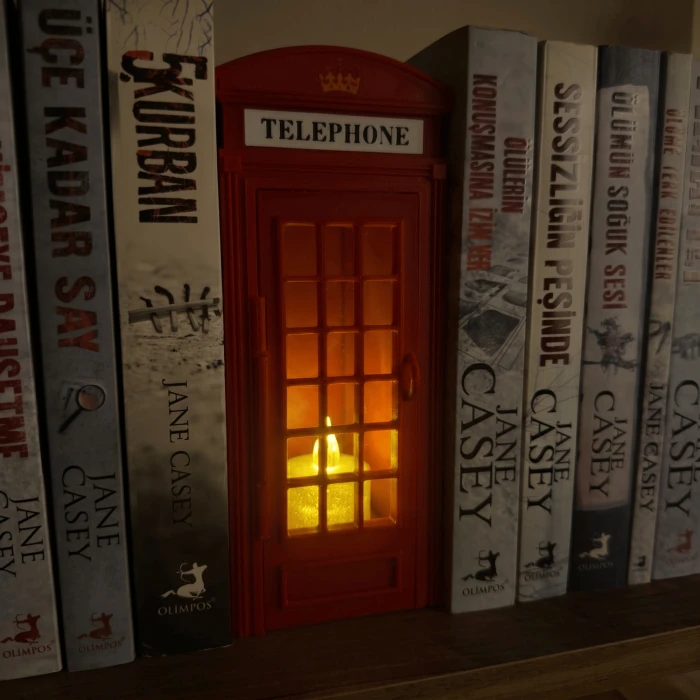 Londranın İkonu: Özel Hediye Kutulu Telefon Kulübesi Kitap Nook (Book Nook) Modeli