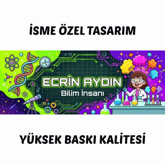Öğrenciye Özel İsimli Bilim İnsanı Temalı Kumbara - Eğitici Karne ve Sınıf Hediyesi
