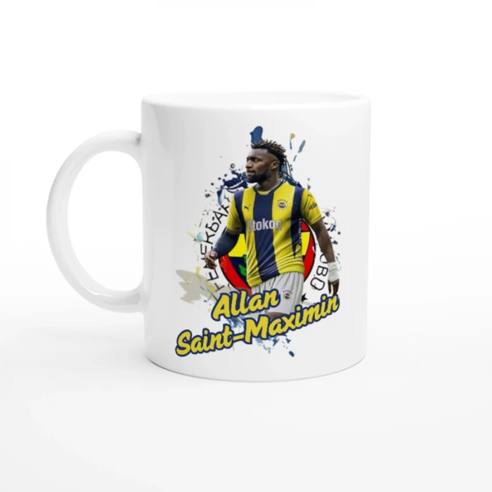 Allan Saint Maximin Çift Taraf Baskılı Kupa Bardak