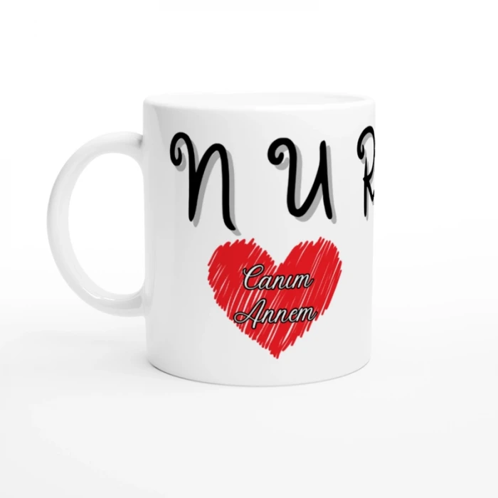 Annelere Özel İsimli Kupa Bardak