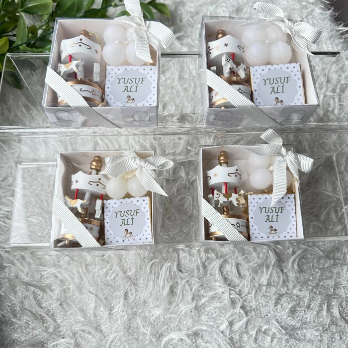 Atlıkarınca Kutulu Hediye Seti Doğum, Doğum Günü, Mevlüt Hediyelik 6 Adet