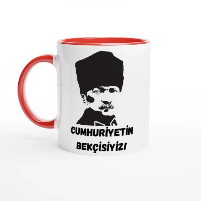 Cumhuriyetin Bekçisiyiz Cumhuriyetin 101. Yılına Özel İsme Özel Kupa