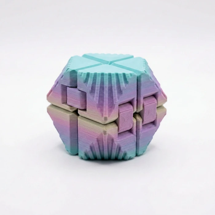 Gradient Renkli Infinity Cube: 3D Baskı Sonsuz Döngü Fidget Oyuncak