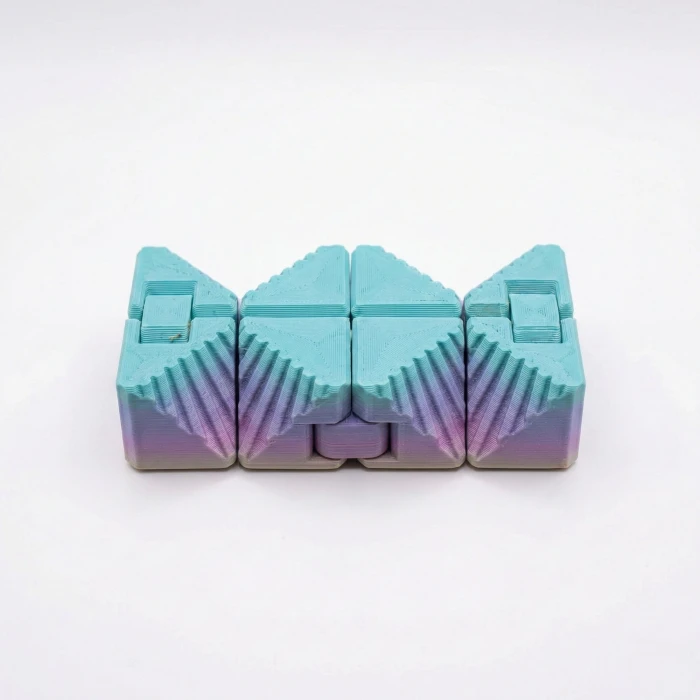 Gradient Renkli Infinity Cube: 3D Baskı Sonsuz Döngü Fidget Oyuncak