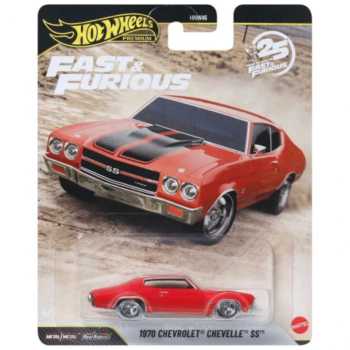 Hot Wheels Fast & Furious 25. Yıl Premium Mix2 Tam Set - 5li Diecast Set 1/64
