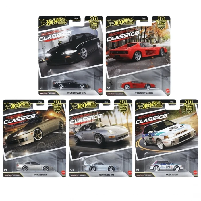 Hot Wheels Modern Classics Tam Set - 5li Diecast Set 1/64