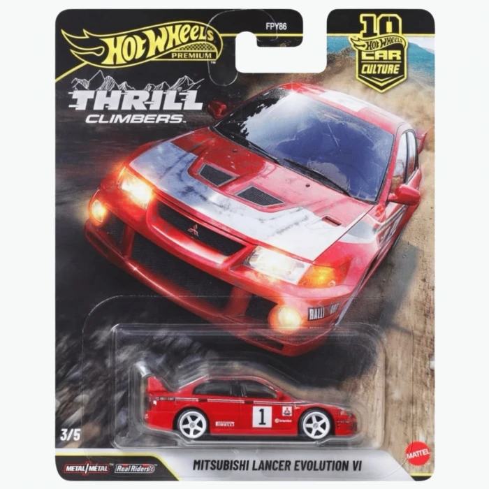 Hot Wheels Thrill Climbers Tam Set - 5li Diecast Set 1/64