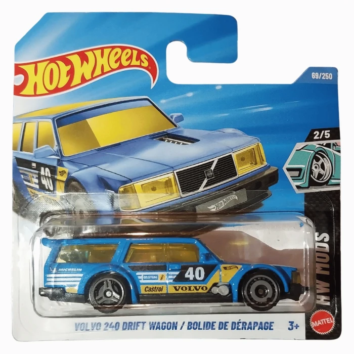 Hot Wheels Volvo 240 Drift Wagon - 1/64 Diecast Model Araba
