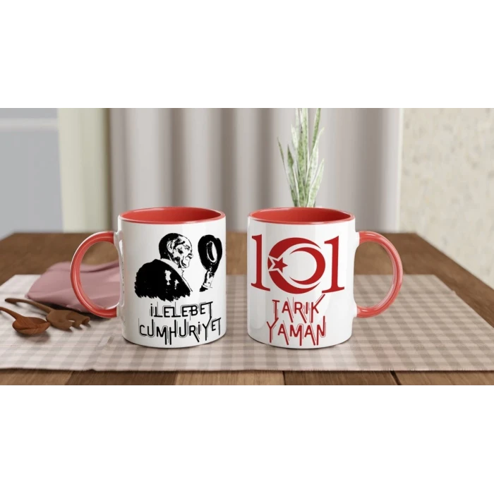 İlelebet Cumhuriyet Cumhuriyetin 101. Yılına Özel İsme Özel Kupa