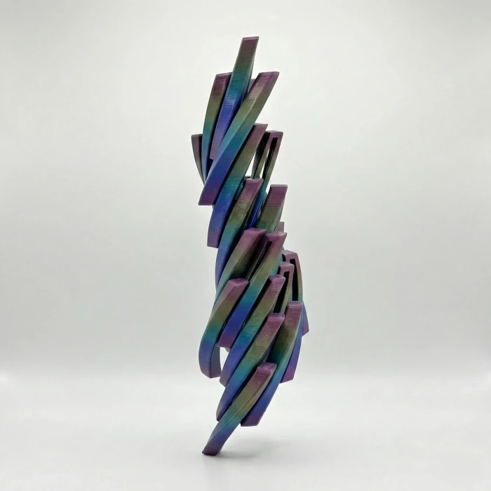 İmkansız Geçiş Piramidi (Passthrough) - Renk Değiştiren İpek Görünümlü 3D Stres ve Zeka Oyuncağı - Dekoratif Obje