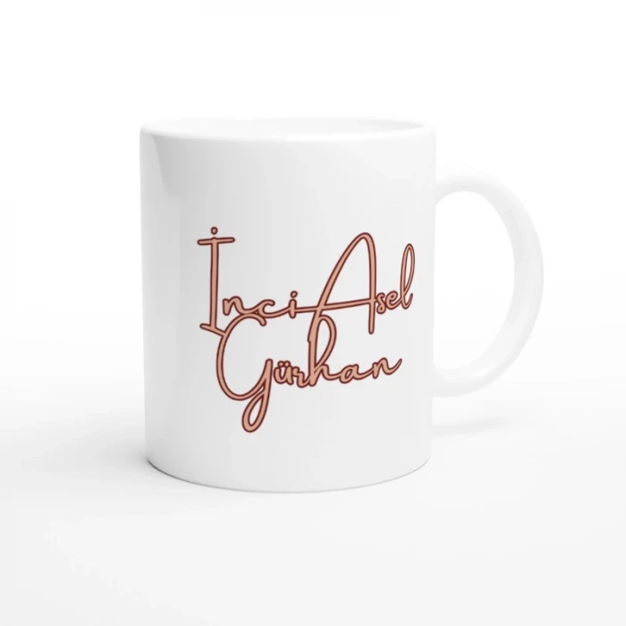 Kişiye Özel Gençliğe Hitabe Kupa Bardak | Atatürk Temalı İsim Baskılı Porselen Kupa