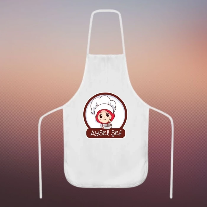 Kişiye Özel İsim Baskılı Mutfak Önlüğü