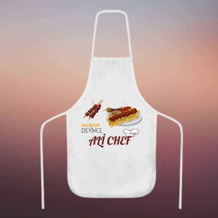 Kişiye Özel İsim Baskılı Mutfak Önlüğü