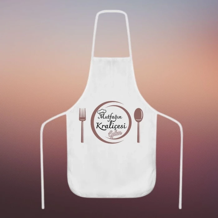 Kişiye Özel İsim Baskılı Mutfak Önlüğü