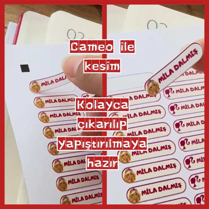 Kişiye Özel Kalem Etiketi – Aslan Temalı 125 Adet