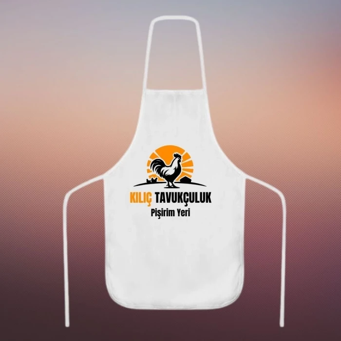 Kişiye Özel Logo İsim Baskılı Mutfak Önlüğü