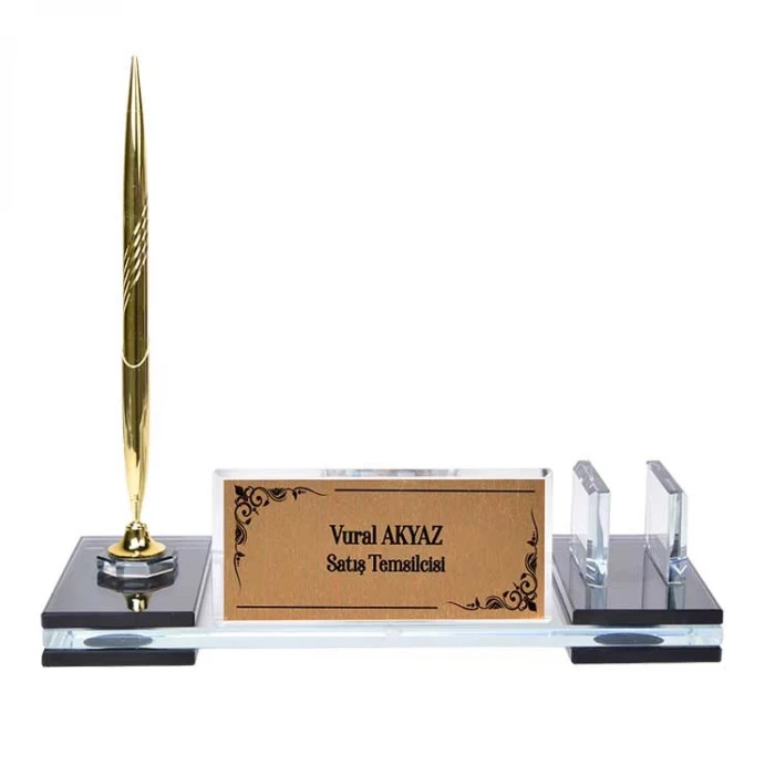 Kristal Gold Masa İsimliği Tek Kalemli