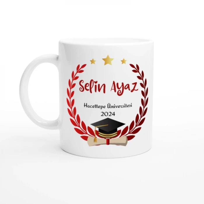 Mezuniyet Kişiye Özel İsim Baskı Kupa Bardak