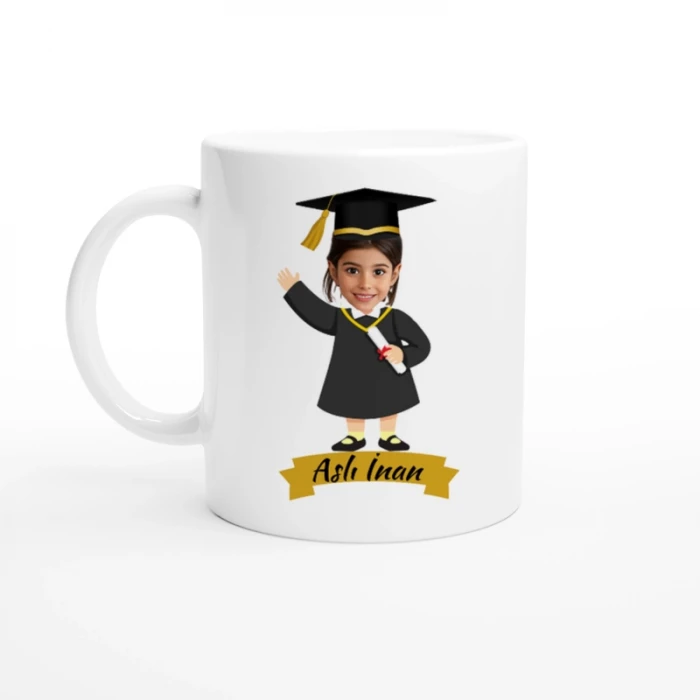 Mezuniyet Kişiye Özel İsim & Fotoğraf Baskı Kupa Bardak