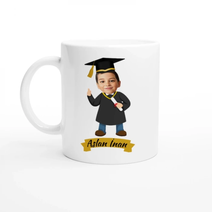 Mezuniyet Kişiye Özel İsim & Fotoğraf Baskı Kupa Bardak