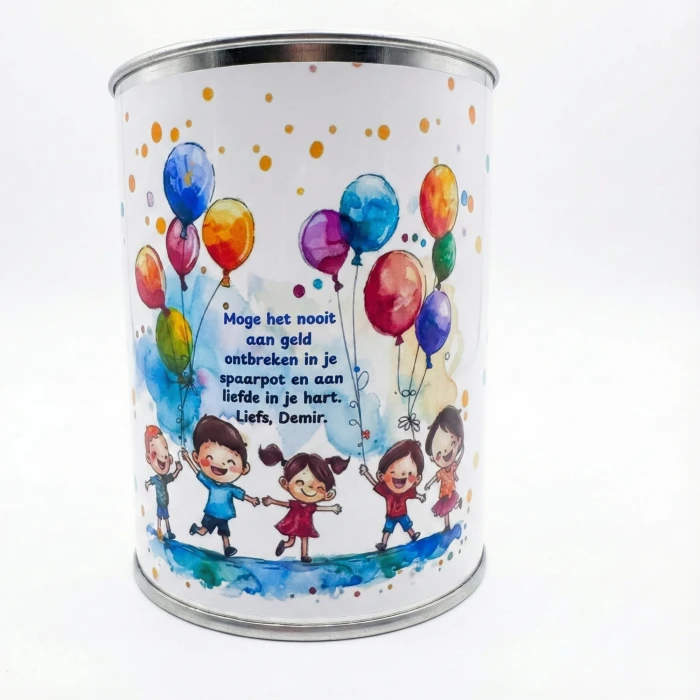 Öğrencilere Karne Hediyesi - Sınıf İçin Toplu İsimli Metal Kumbara (Hediye Paketli Hazır Set)