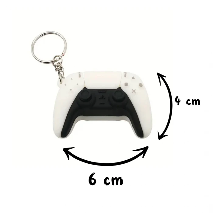 Playstation 5 Dualsence Beyaz Anahtarlık