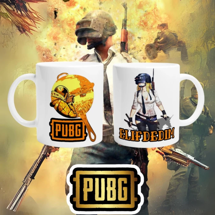 PUBG Nicknamee Özel Çift Taraf Baskı Kupa Bardak Model-12