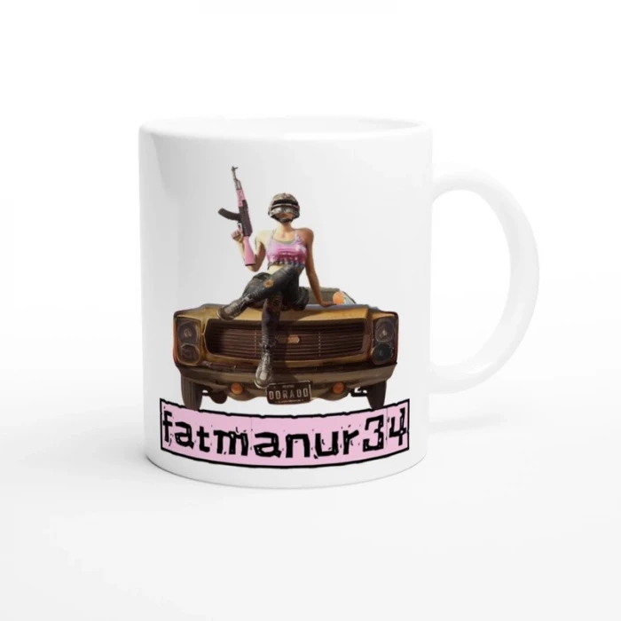 PUBG Nicknamee Özel Çift Taraf Baskı Kupa Bardak Model-16