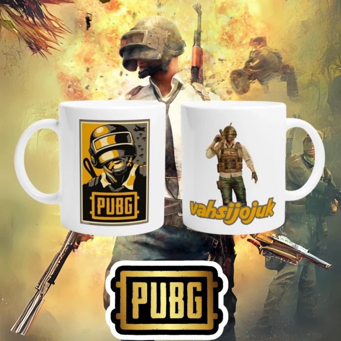 PUBG Nicknamee Özel Çift Taraf Baskı Kupa Bardak Model-4