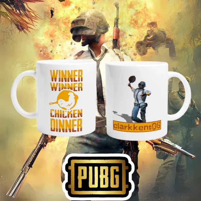 PUBG Nicknamee Özel Çift Taraf Baskı Kupa Bardak Model-6