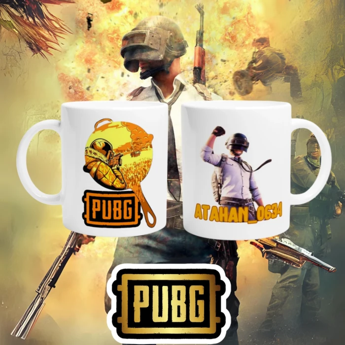 PUBG Nicknamee Özel Çift Taraf Baskı Kupa Bardak Model-7