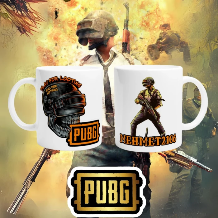 PUBG Nicknamee Özel Çift Taraf Baskı Kupa Bardak Model-9
