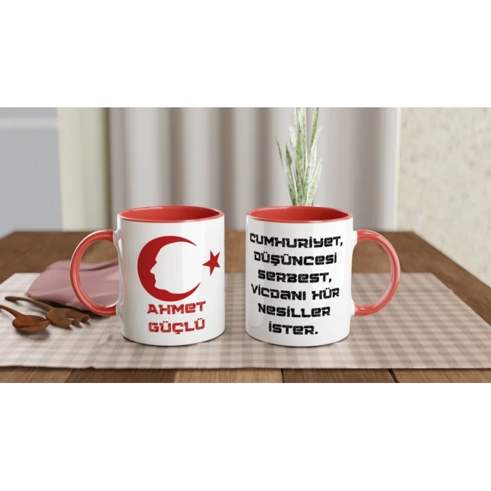 Vicdanı Hür Nesiller Cumhuriyetin 101. Yılına Özel İsme Özel Kupa