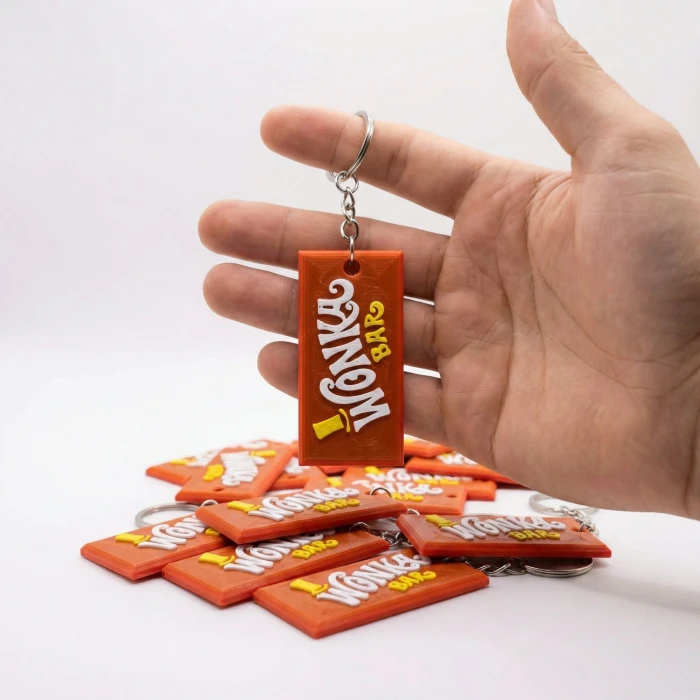 Willy Wonka Bar Özel Tasarım 3D Anahtarlık