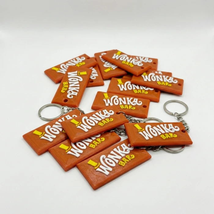 Willy Wonka Bar Özel Tasarım 3D Anahtarlık