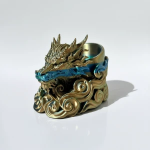 Büyüleyici Renk Değiştiren Ejderha Kalemlik - Özel Kutusunda Masaüstü Hediyesi