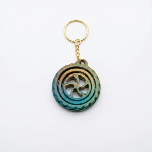 Mekanik Kinetik Gimbal Dönen Fidget 3D Baskı Silk PLA Anahtarlık