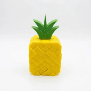 3D Baskılı Pixel Pineapple Fidget Stres Oyuncağı - Geometrik Ananas Figürü