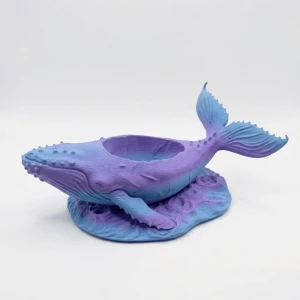 Gökkuşağı Kambur Balina Tasarımlı Dekoratif Takı ve Ofis Organizeri