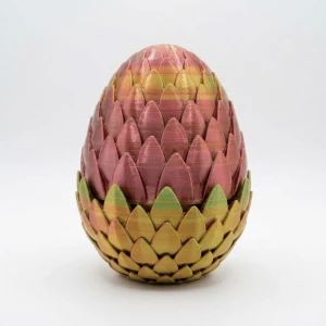 Atatug Premium Altın Yeşil Kırmızı Geçişli Sürpriz Ejderha Yumurtası Seti - 40cm