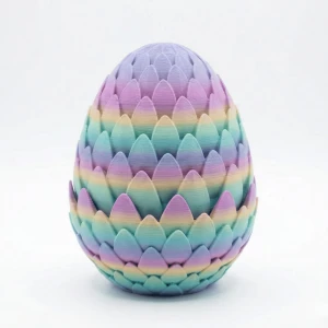 Atatug Premium Pastel Gökkuşağı Sürpriz Ejderha Yumurtası Seti - 40cm